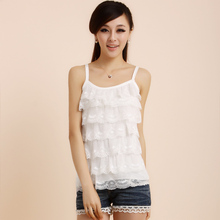 #独畅团#2012新款春夏装兰熙正品木代尔蕾丝<span class=H>小</span><span class=H>吊带</span>背心打底衫229