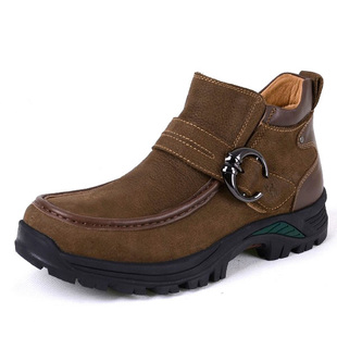  秋冬新品 正品 男鞋 真皮带毛棉鞋 中邦男式靴子牛仔马丁靴