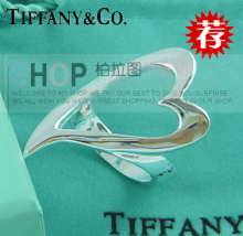 Tiffany 925 anillos de plata joyas grandes cajas de regalo del corazón