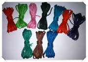 1.5mm彩色抛光黄麻绳(黄麻绳，)diy手工，制作灯罩吊牌线饰品编织10米