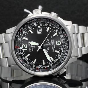  【全国联保】CITIZEN 西铁城 光能电波表 AS5010-51E (附皮表带)