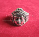 苗银释迦牟尼佛戒指民族饰品传统工艺手工制作古朴吉祥