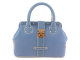 Louis Vuitton LV路易威登08新款全羊皮藍色鉚釘手提包