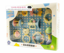 【冲2皇冠】谷雨3209 婴儿摇铃组合(9件)益智玩具宝宝玩具0-1岁