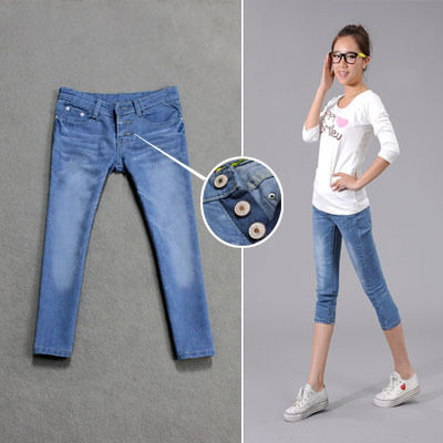 2012 the new summer pants blue leisure skinny jeans pencil feet pant / pantyhose 1776