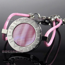 Bvlgari BVLGARI top beautiful pink agate bracelet titanium steel three-color gift