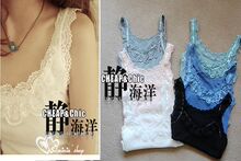 特~小宜家同款 两色蕾丝小背心