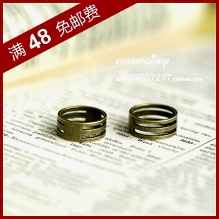  DIY饰品材料配件 复古 18mm 古铜色 手工 工具戒指159#-D