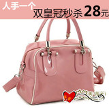 2010新款女包韩版女包夏季女包漆皮女包手提单肩斜挎<span class=H>包包</span>女包