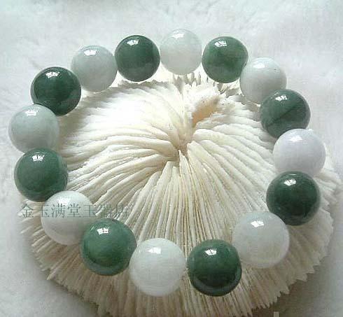 {Jade incense}Jadeite Bracelet 2 bead diameter 12mm Ice-seeded old pit material Non Silverin the Accessories/Fashion Jewelry, Bracelets category - from Buy2taobao.com to provide professional Taobao agent buy service