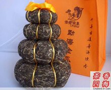 普洱茶特价 08年班章普洱金瓜 塔字型4个1000克生茶 仅售68.8元