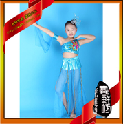 舞轩坊 儿童印度舞服装演出服 幼儿园肚皮舞蹈服装 新疆舞表演服