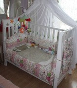 婴儿床品床上用品套件婴儿床围十四件套全棉可拆洗