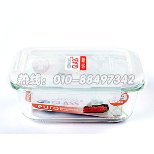 韩国乐扣乐扣 耐热玻璃保鲜盒LLG428 格拉斯630ML微波炉饭盒