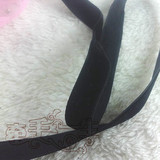 10MM黑色织绒带/织带花/绒带缎带DIY/<span class=H>服饰配件</span> 1元1米