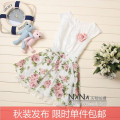 清仓包邮 2010秋装新品 雪纺韩版连衣裙新款女装花色裙子 QZ6008