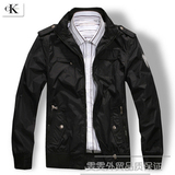 原单正品 CK 男士春秋高品质多袋立领简章夹克，外套 4-6611