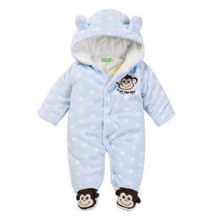  新款正品秋冬装加厚棉衣外出服婴儿连体衣宝宝棉袄新生儿衣服爬服