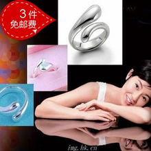 Tiffany WOWO caída perfecta anillo de corazón abierto con joyería de moda femenina de Corea cualquiera de las tres