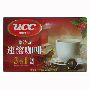  【天猫超市】ucc特浓3合1咖啡14g*10条装/盒