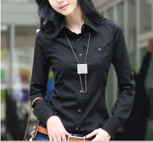 2012春装新款女装韩版女士修身秋款衬衫衬衣女白衬衫女款长袖加厚