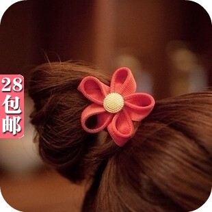 1897韩国进口 可爱向阳花韩国发饰发圈发绳头饰批发25G