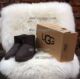 UGG5854 mini靴顶级澳洲皮毛一体雪地靴 巧克力色