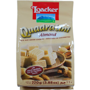 【天猫超市】意大利进口零食品  莱家/loacker杏仁味威化饼干220g