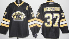 NHL hockey jerseys Boston Bruins 37# Bergeron Black【第3版】