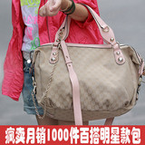 特价开学礼！2010女包款 秒杀热买<span class=H>GUCCI</span>帆布包手提斜跨包221001