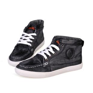  中帮帆布鞋 韩版潮男 秋冬季流行板鞋 男士运动休闲鞋 学生鞋