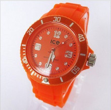 刻度转盘多色指针手表 果冻 ice-watch手表 最新款精品手表批发