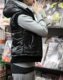 冲双冠特价！米娜推荐T843秋冬新款防雨太空带帽马甲棉背心黑色