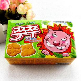  可拉奥小动物饼干限区包邮韩国进口食品正品 儿童最爱零食好吃60g