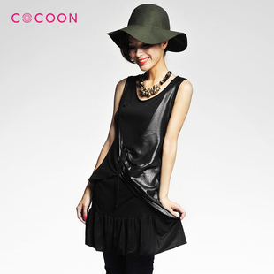 <span class=H>COCOON</span>可可尼2012新品接拼假两件连衣裙︱301202008原价799