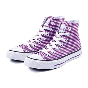 VANCL where  customer Eslite genuine lattice wave controlled woman high sneakers purple