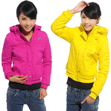 耐克/NIKE 2011冬装新款 修身显瘦连帽短款休闲棉衣 <span class=H>运动</span>棉服外套