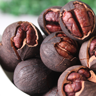  【淘滋源】坚果 农家纯手工水煮炭烘手剥黑珍珠山核桃小核桃 250g