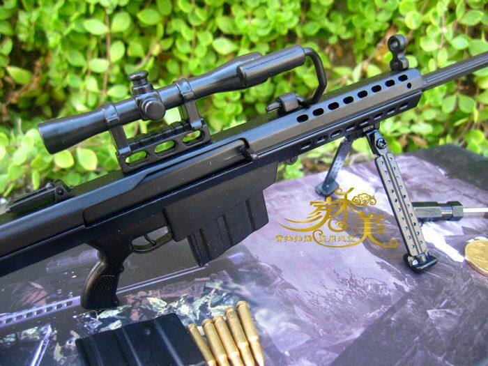 巴雷特M82A1全金属仿真枪不能打鸟玩具枪CF穿越火线模型枪24.5cm