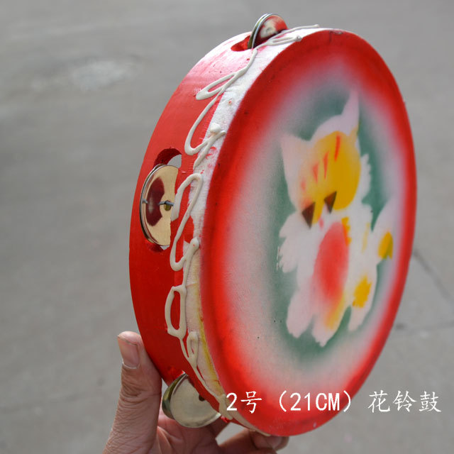 花铃鼓 手摇铃 直径21CM 2号花铃鼓 手拍铃 花盆鼓在类目 乐器/吉他/钢琴/配件, 民族乐器, 鼓-民族鼓, 花盆鼓中 - 来自Buy2taobao.com提供专业的淘宝代购服务