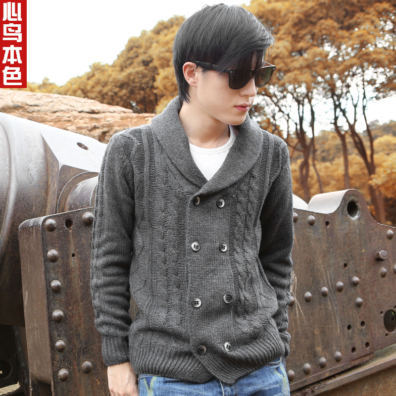 男士针织衫 男士加厚...