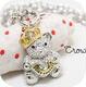 JUICY COUTURE可爱满钻皇冠小熊长项链