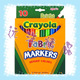 美国crayola绘儿乐10色织物上色马克笔