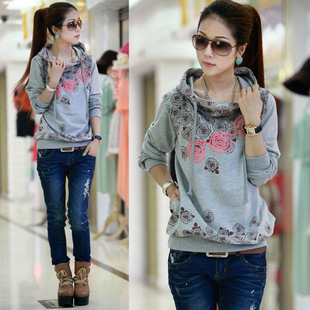 韩版秋装卫衣加厚...