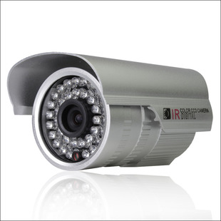 高清1200线夜视监控摄像头，室外防水摄像机广角，模拟监控红外探头