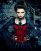 宫廷束腰复古红色性感，corset钢骨束身衣礼服，塑身衣哥特式马甲