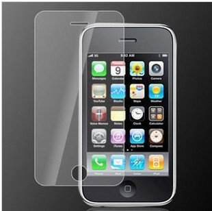 适用苹果3g屏幕贴膜，iphone3gs手机膜高清磨砂防指纹膜镜子膜