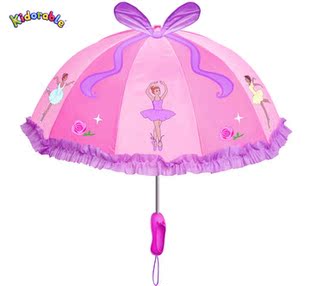 创意美国kidorable芭蕾荷花立体造型，儿童宝宝晴雨伞出口儿童雨伞