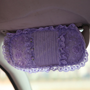 美美熊紫色汽车cd夹车载多功能遮阳板套车用卡通，遮阳板cd夹cd包