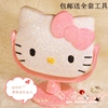 Hello Kitty 凯蒂猫 台式镜子 旋转化妆镜 果冻DIY贴钻材料包
